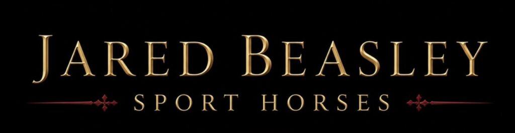 Jared Beasley Sport Horses logo on black background